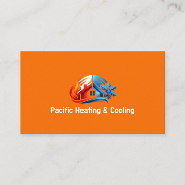 Carte de visite Chauffage et Climatisation HVAC  (Devant)