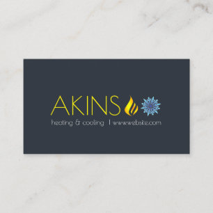 Carte De Visite Chauffage et refroidissement , Climatisation HVAC