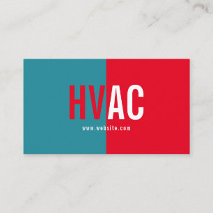 Carte De Visite Chauffage & Refroidissement , Climatisation HVAC B