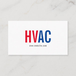 Carte De Visite Chauffage & Refroidissement , Climatisation HVAC B
