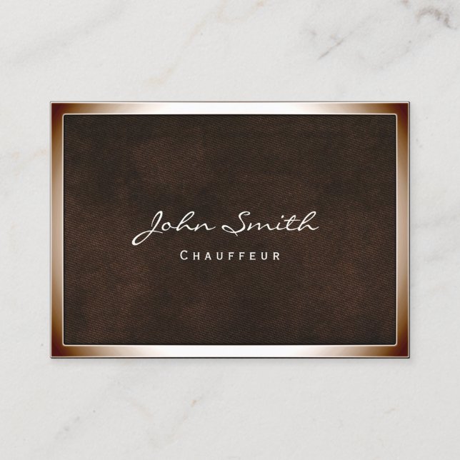 Carte de visite Chauffeur Chubby (Devant)