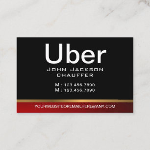 Carte De Visite Chauffeur Conducteur de Taxi Professionnel Code QR