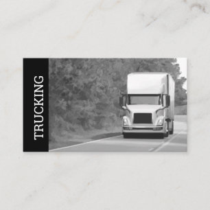 Carte De Visite Chauffeur de camion de transport et d'expédition