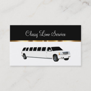Carte De Visite Chauffeur de location de limousine classe