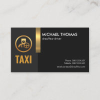 Chauffeur de taxi Creative Gold Stripe