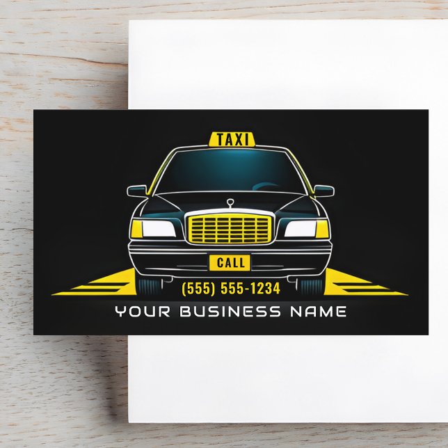 Carte De Visite Chauffeur de taxi moderne (Créateur téléchargé)