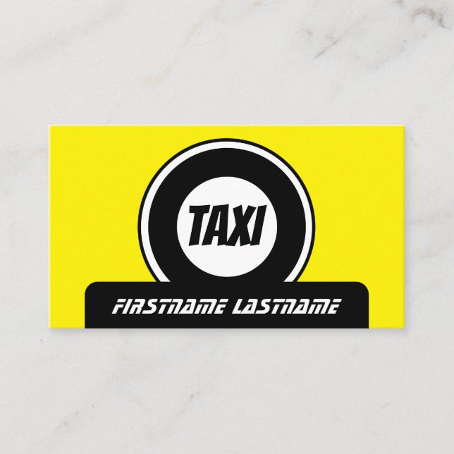 Carte De Visite chauffeur de taxi professionnel chauffeur de taxi  (Devant)