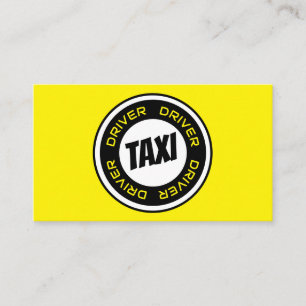Carte De Visite chauffeur de taxi professionnel chauffeur de taxi