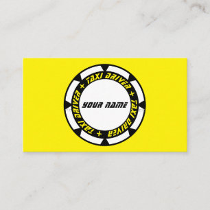 Carte De Visite chauffeur de taxi professionnel chauffeur de taxi