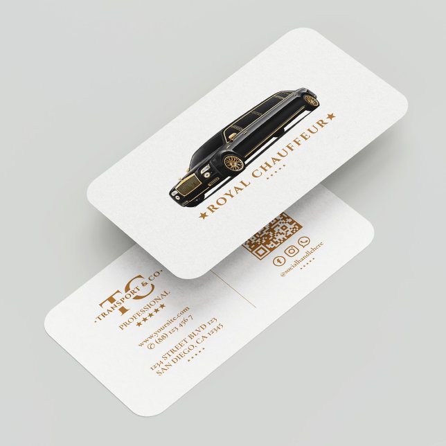 Carte De Visite Chauffeur Élite Transport Exécutif VIP Limo Noir (Elite Chauffeur Executive Transport VIP Limo Black Business Card
☆★
☆★
☆★
☆★
☆★
4.7 out of 5 stars r)