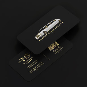 Carte De Visite Chauffeur privé de luxe Limousine blanche