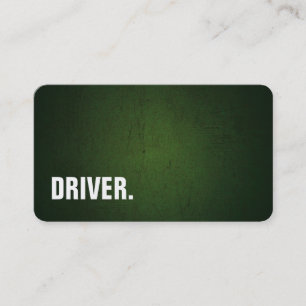 Carte De Visite Chauffeur Professionnel Tableau Noir Minimaliste M