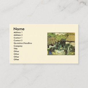 Carte De Visite Chaumières à Jorgus par Vincent van Gogh