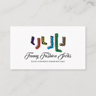 Carte De Visite Chaussettes Ecommerce merch