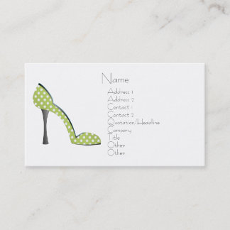 Carte De Visite Chaussure Garden Party