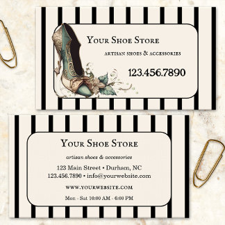 Carte De Visite Chaussures artisanales de mode