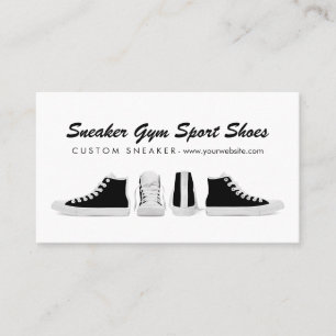 Carte De Visite Chaussures de sport blanches à la demande et impri