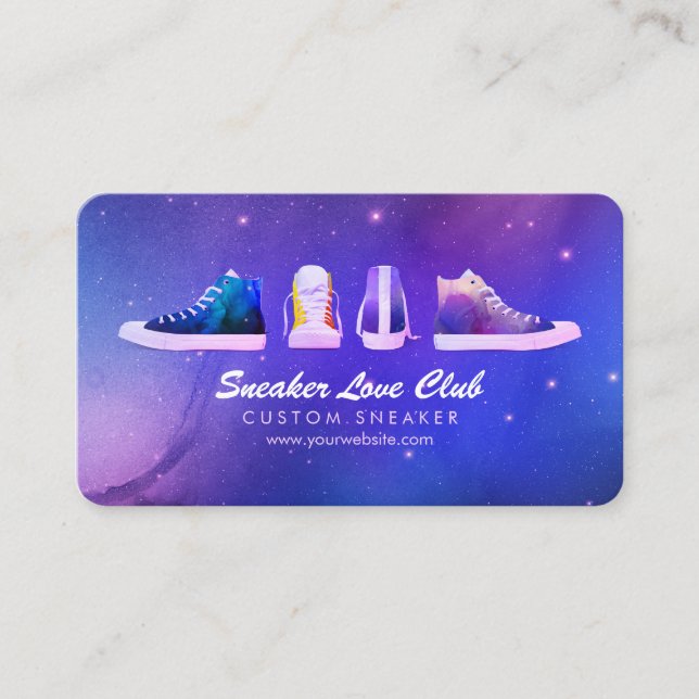Carte De Visite Chaussures de sport Sneakers Night Nebula Fitness  (Devant)