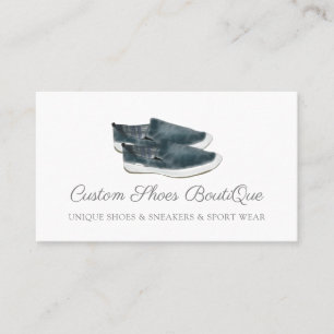 Carte De Visite Chaussures en toile de style Jean Sneaker de la bo