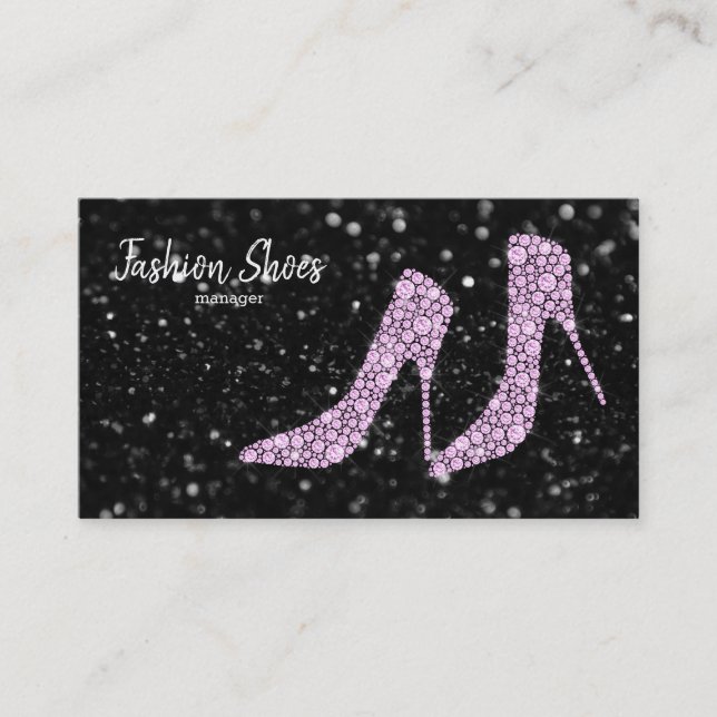 Carte De Visite Chaussures Glam talons hauts (Devant)