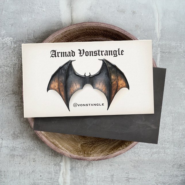 Carte De Visite Chauve-souris vampire  (vampire bat wings business cards)