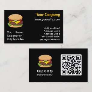 Carte De Visite Cheeseburger