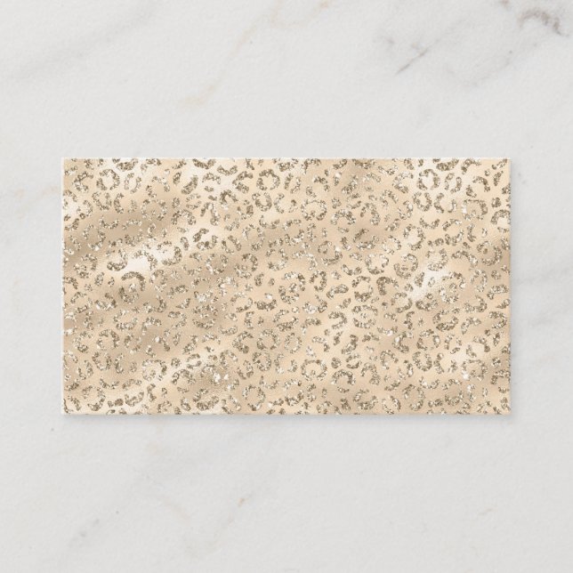 Carte De Visite Cheetah Leopard Skin Imprimer Motif Animal (Devant)