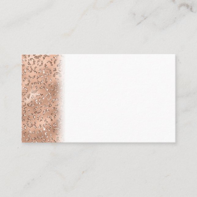 Carte De Visite Cheetah noir léopard peau Imprimer Motif animal (Devant)