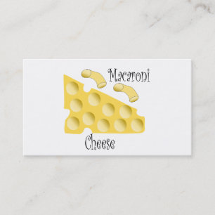 Carte De Visite Chef au fromage Macaroni