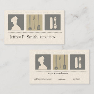 Carte De Visite Chef cuisinier Cuisine foodiste