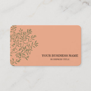 Carte De Visite Chef de Catering personnalisé Olive Branch