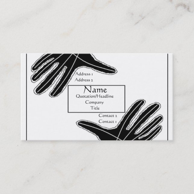 Carte De Visite Chef d'oeuvre (Devant)