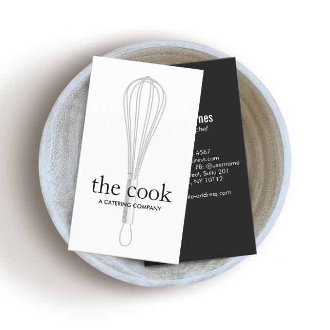 Carte De Visite Chef et Baker Whisk (Créateur téléchargé)