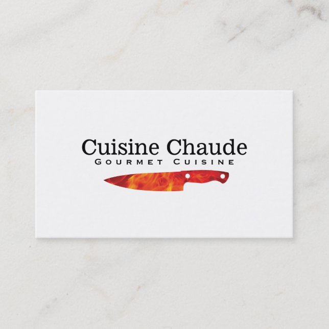 Carte De Visite Chef exécutif | Feu II (Devant)