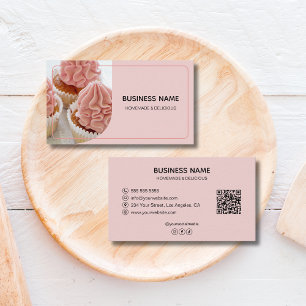 Carte De Visite Chef Pâtissier Boulangerie Logo Photo QR