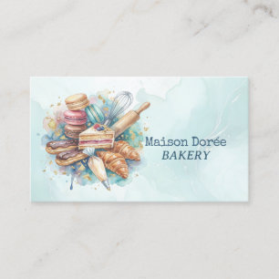 Carte De Visite Chef Pâtissier Boulangerie Magasin Dessert Sucreri