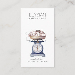 Carte De Visite Chef pâtissier boulangerie vintage