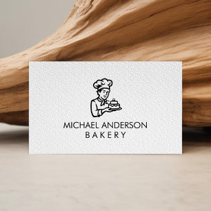 Carte De Visite Chef Pâtissier de Boulangerie Professionnelle