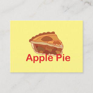 Carte De Visite Chef Pâtissier de Tarte aux Pommes