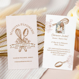 Carte de visite Chef Pâtissier Pâtisserie Cuillère