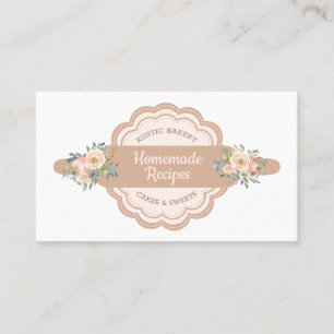 Carte De Visite Chef Pâtissier Recette de Boulangerie Maison