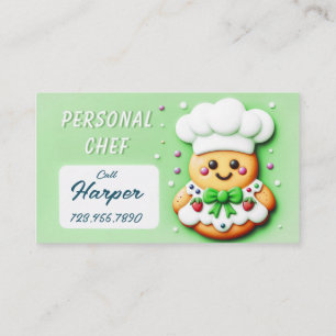 Carte De Visite Chef personnel cuisinier chef cuisinier