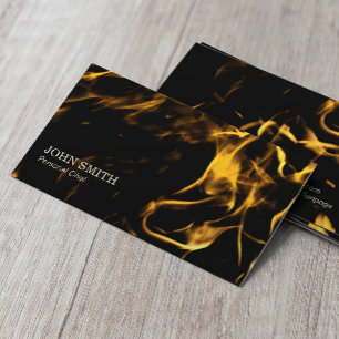 Carte De Visite Chef personnel Flaming Fire Catering