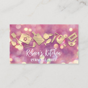 Carte De Visite Chef personnel Restaurant Logo de restauration Cod