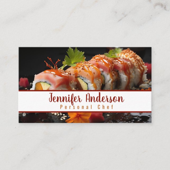 Carte De Visite Chef Personnel Sous-Chef Restaurant (Devant)