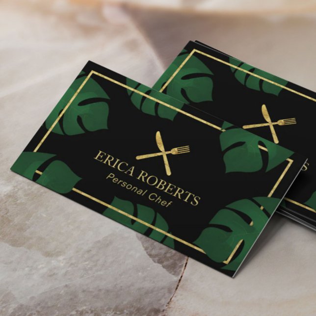 Carte De Visite Chef Personnel Traiteur & Événements (Créateur téléchargé)