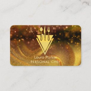 Carte De Visite Chef Restaurant Cuisine Outils Personnel