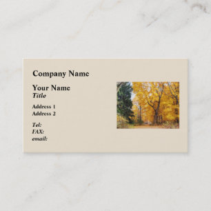 Carte De Visite Chemin d'automne