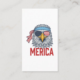 Carte De Visite Chemise de gravure vintage Merica Eagle patriotiqu