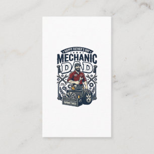 Carte De Visite Chemise de Mécanicien de la Fête des Pères Papa Dr